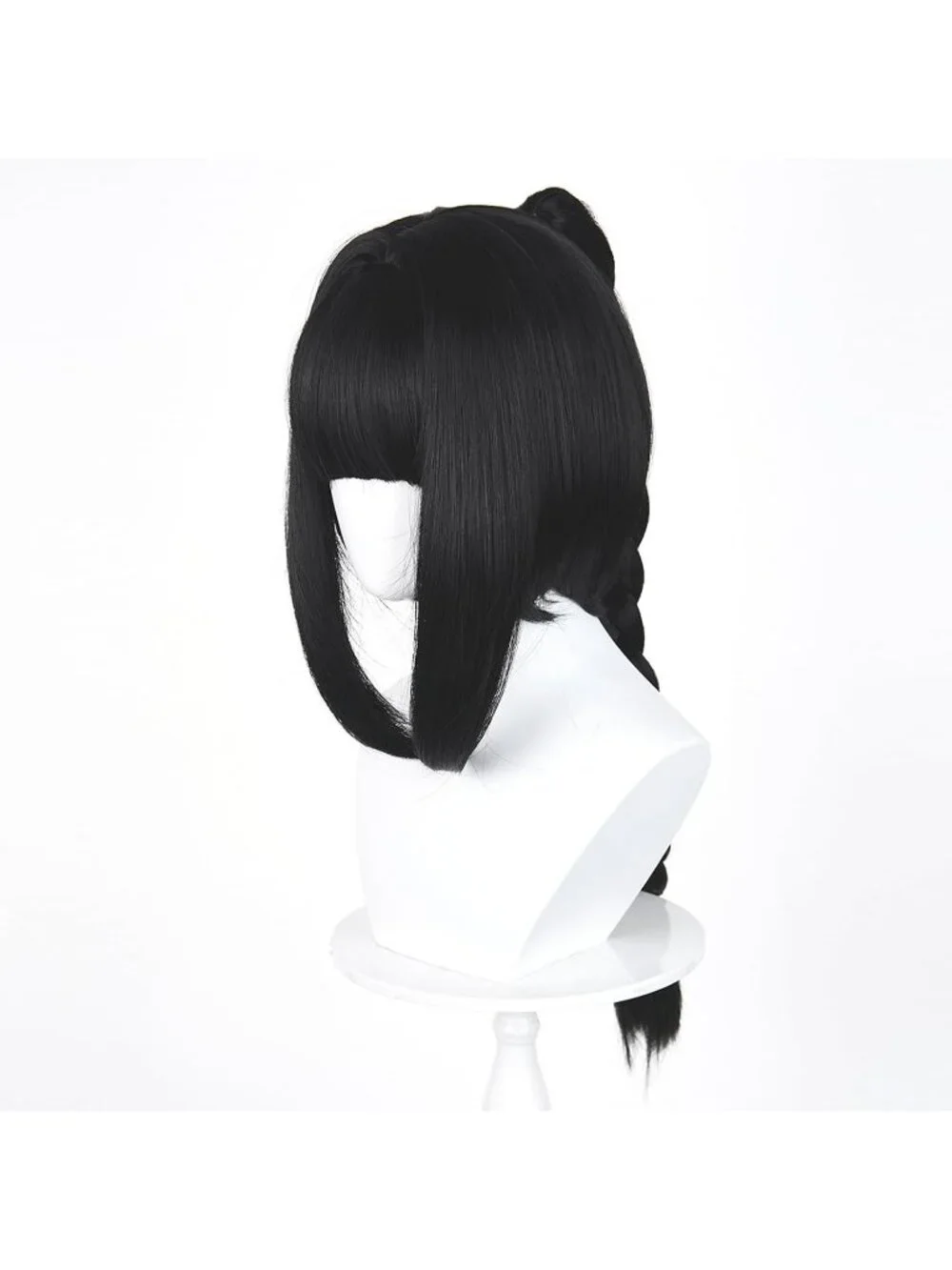 Women's 31.5 Inch Long Black Wig Straight Synthetic Cosplay Halloween Costume